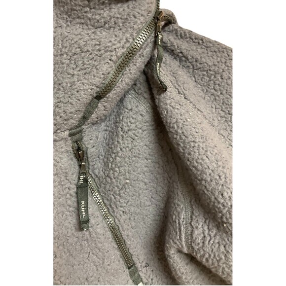 Women's Kuhl Flight Pullover Hooded Fleece Snaps Gray Size Medium - Picture 3 of 8